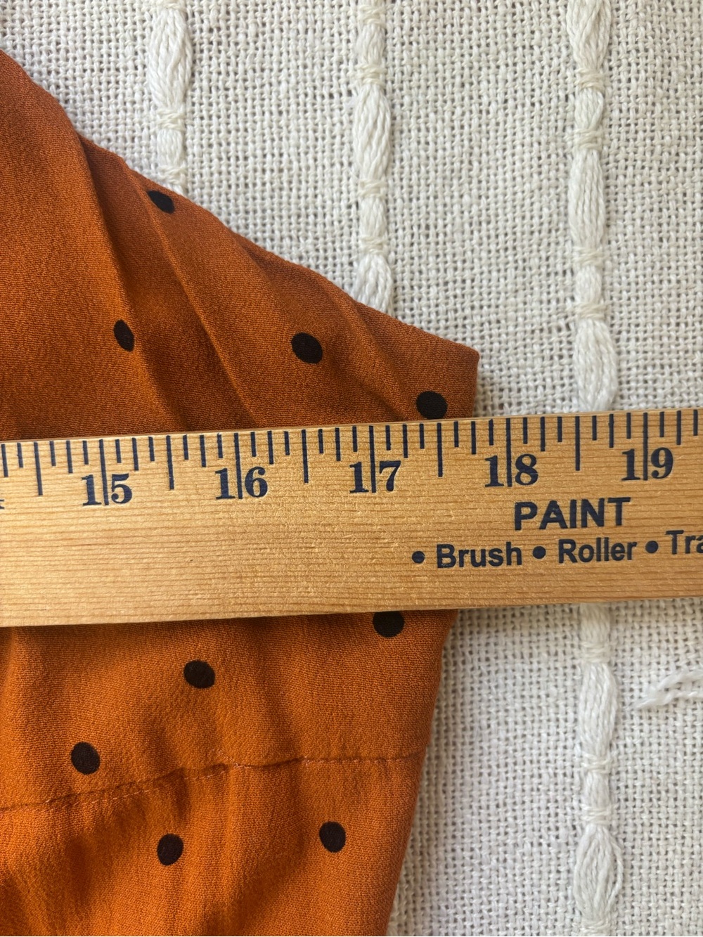 Free People Rust Orange Polka-Dot Spaghetti-Strap Wide-Leg Jumpsuit - Picture 11 of 16